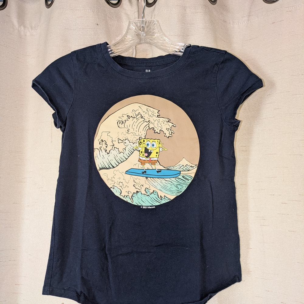 GAP Navy Blue Kids Short Sleeve Tee